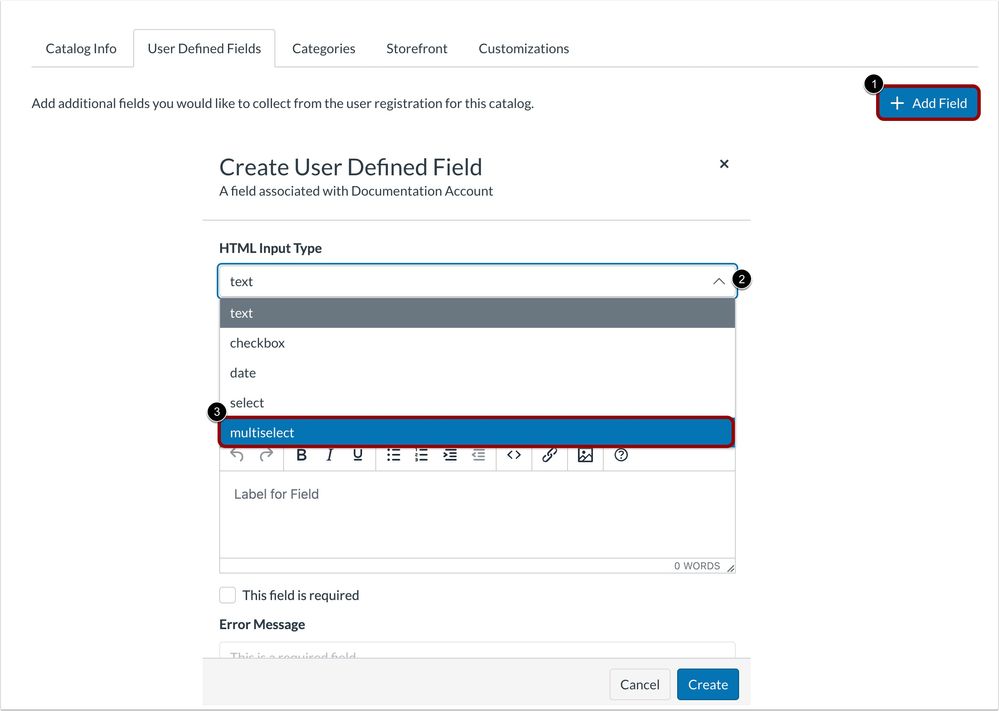 View Multiselect HTML Input Option