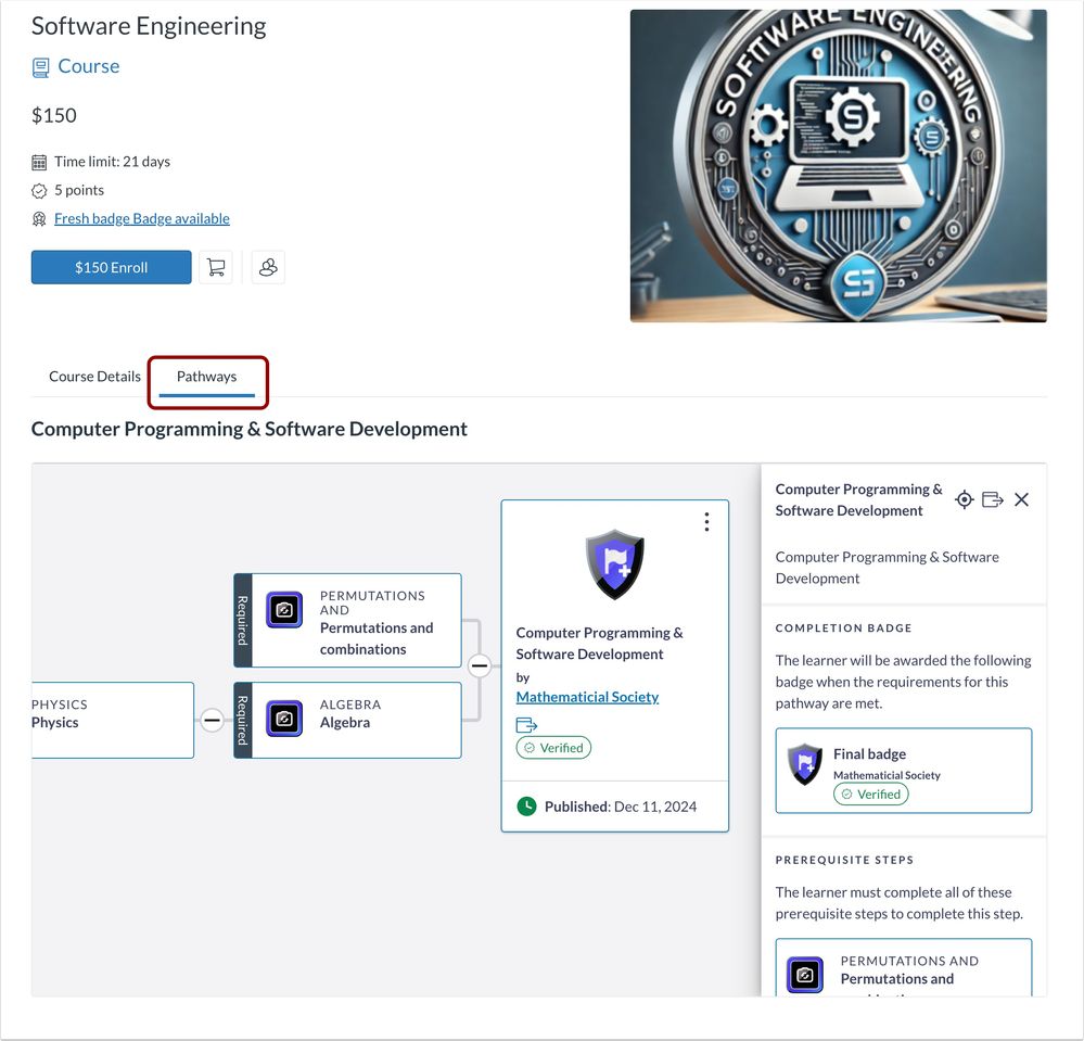 View Pathways Tab