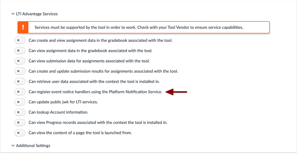 Add LTI Key Advantage Service Options