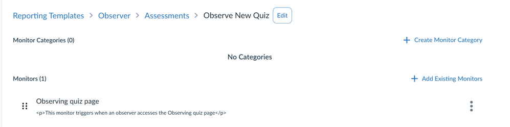 New Quizzes (Observer) Reporting Template