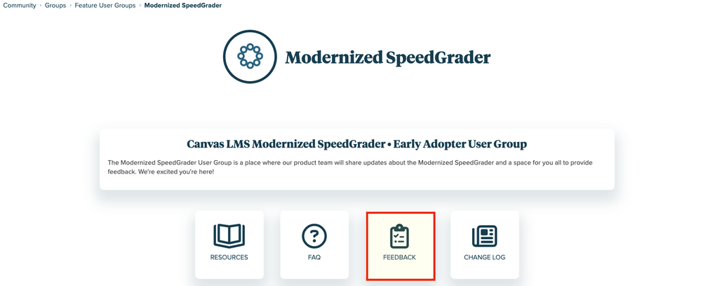 Modernized SpeedGrader Feature User Group Feedback Section.png