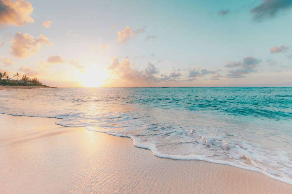 Beach at shuset