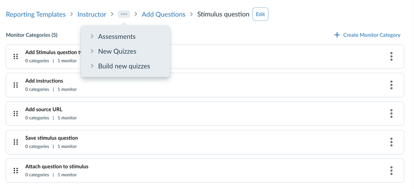 New Quizzes: Stimulus Question