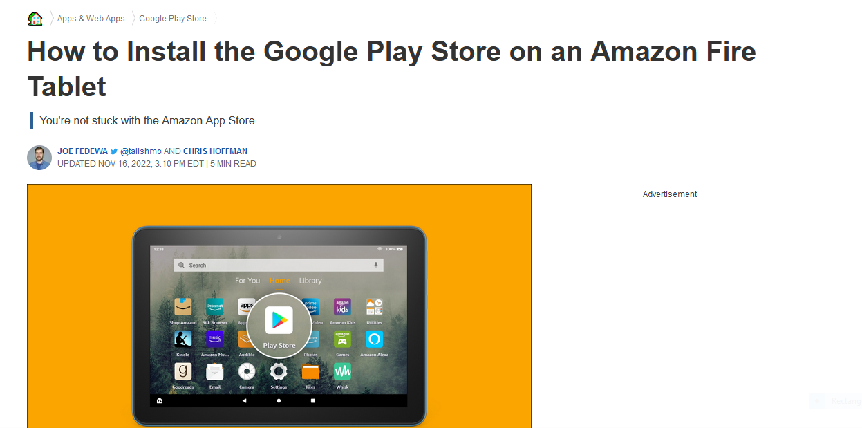 How to Install Google Play Store on an  Fire Tablet (UPDATE) 