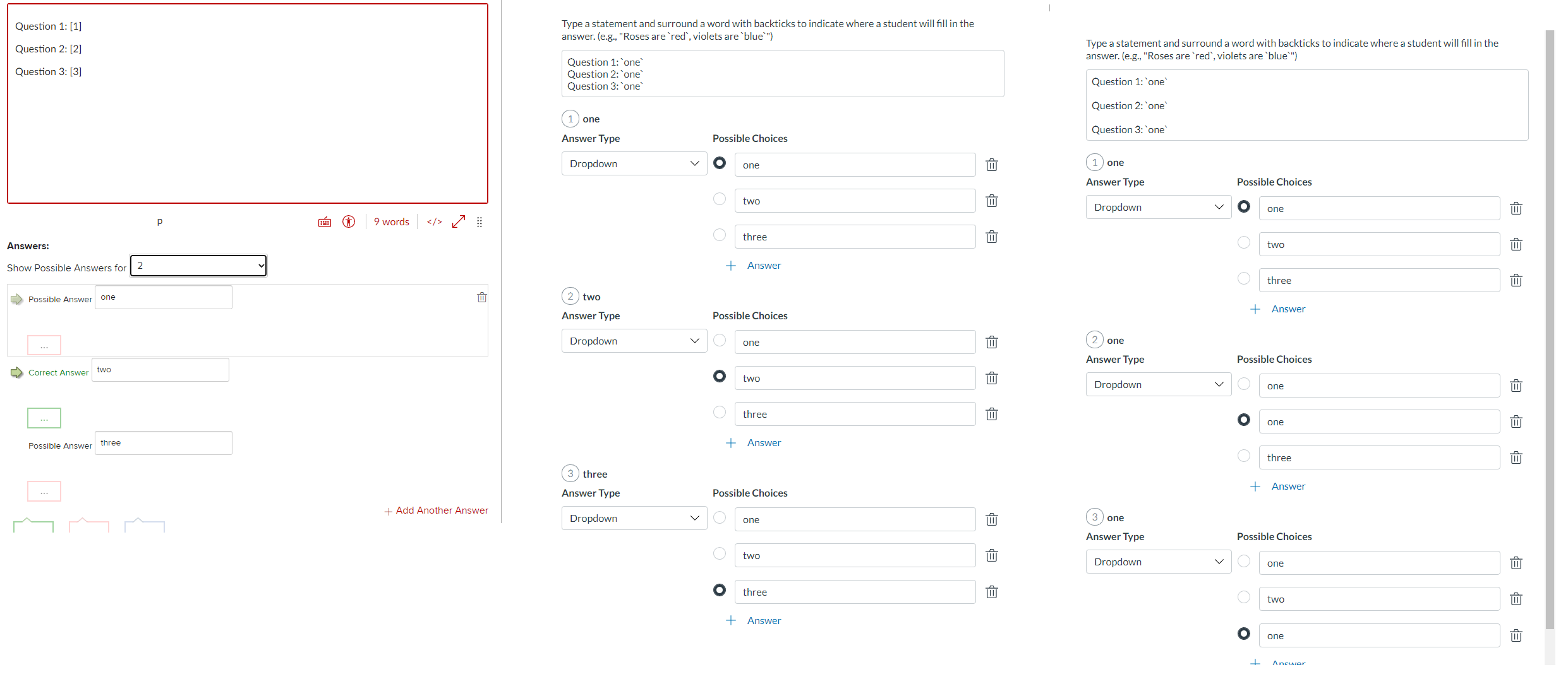 Canvas new quizzes changing fill in the blank answ... - Instructure ...