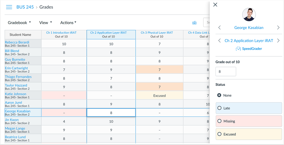 New Gradebook with Grade Detail Tray New Gradebook with Grade Detail Tray