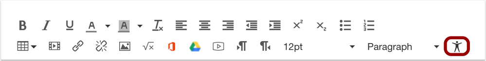 Rich Content Editor Accessibility Content Checker Icon Rich Content Editor Accessibility Content Checker Icon