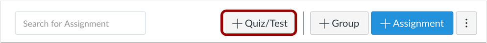 Quizzes Next Assignments Button
