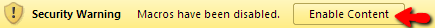 Vba Enable Macro Content Vba Enable Macro Content