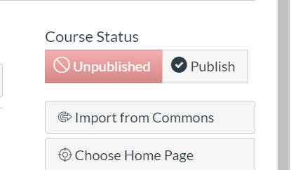 The publish icon on Canvas The publish icon on Canvas