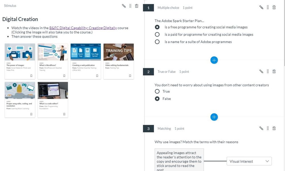 Screengrab of a quiz in canvas Screengrab of a quiz in canvas