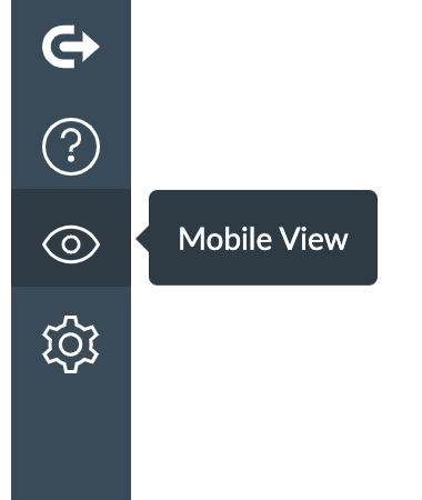 Mobile View in Global Navigation